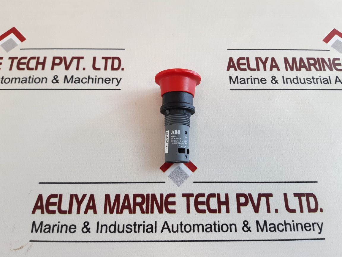 Abb Ce4T-10R-11 Emergency Stop Pushbutton Switch