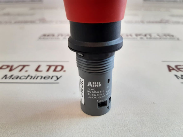 Abb Ce4T-10R-11 Emergency Stop Pushbutton Switch