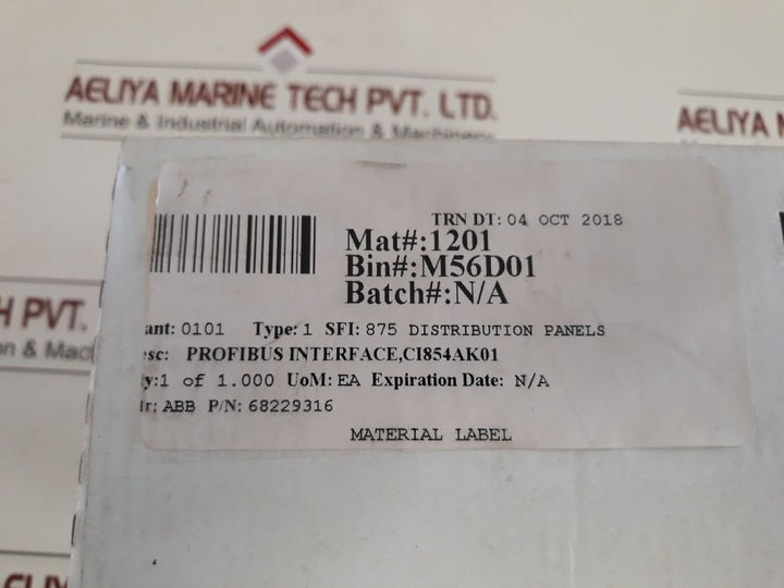 Abb Ci854A 3Bse030220R1 Profibus Interface Module