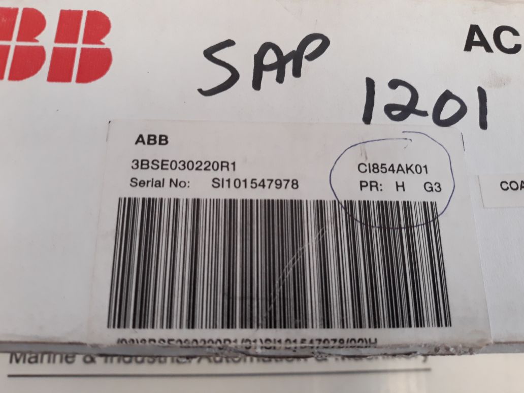 Abb Ci854A 3Bse030220R1 Profibus Interface Module Pr.H 
