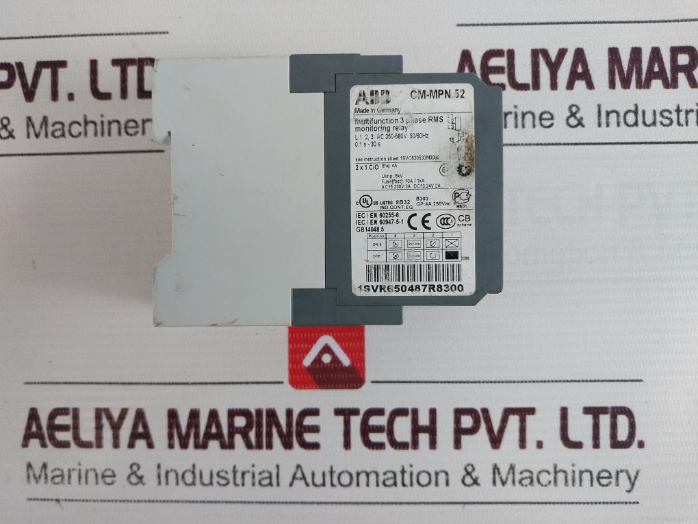 Abb Cm-mpn.52 Multifunction 3 Phase Rms Monitoring Relay 1Svr650487R8300