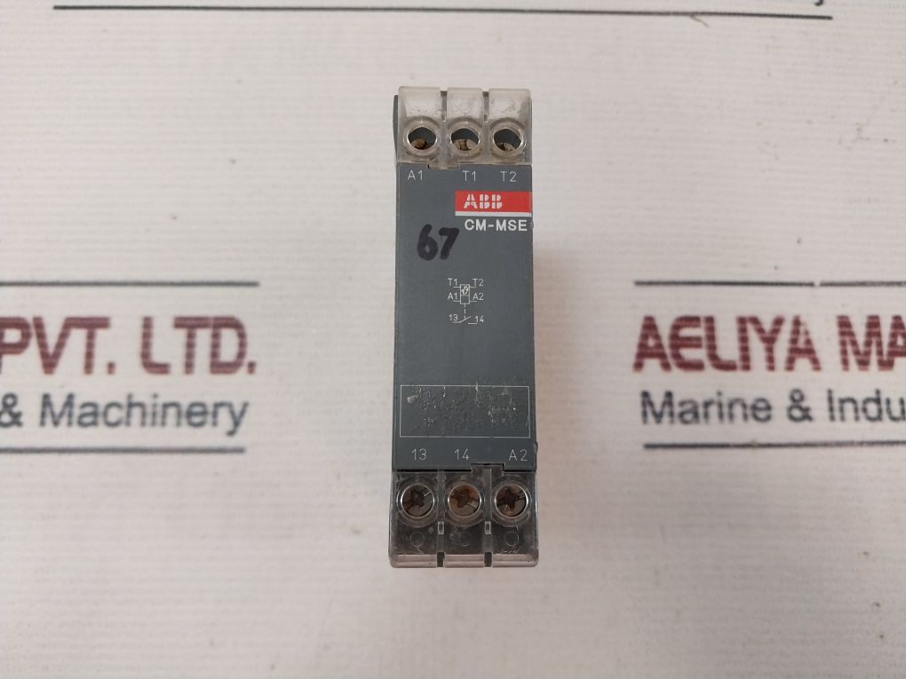 Abb Cm-mse Thermistor Motor Protection Monitoring Relay