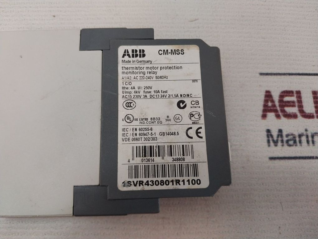 Abb Cm-mss Thermistor Motor Protection Monitoring Relay