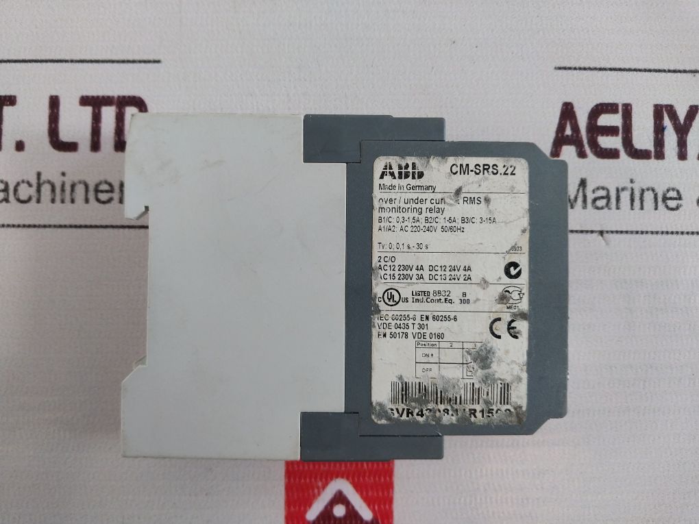 Abb Cm-srs.22 Current Monitor Relay 1Svr430841R1500