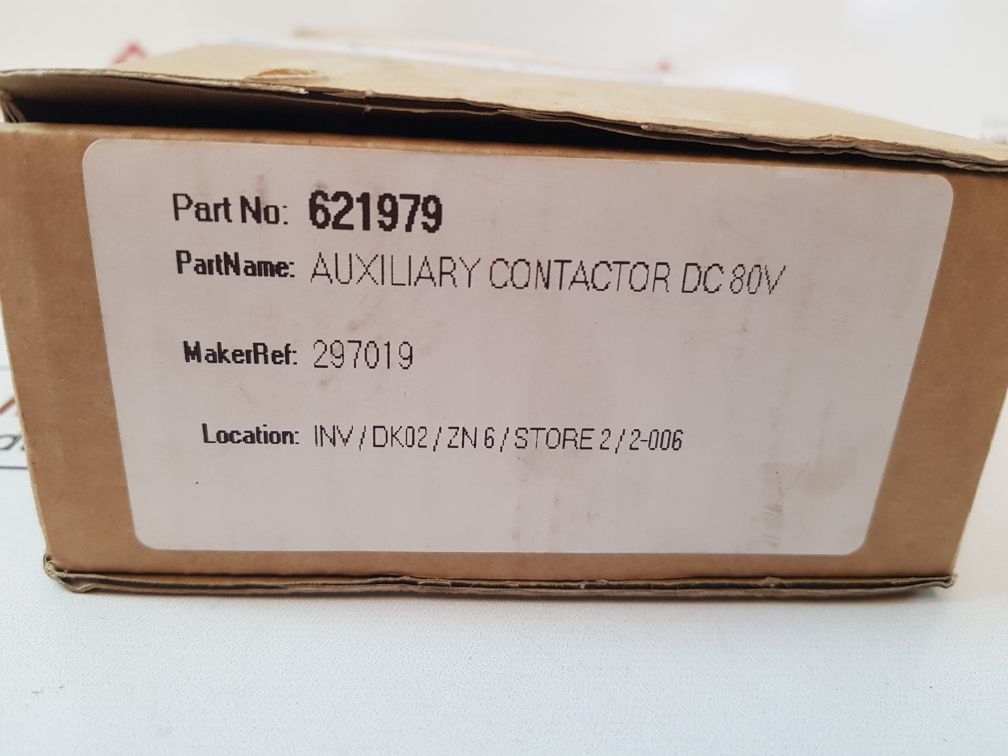 Abb 297 019 auxiliary contactor