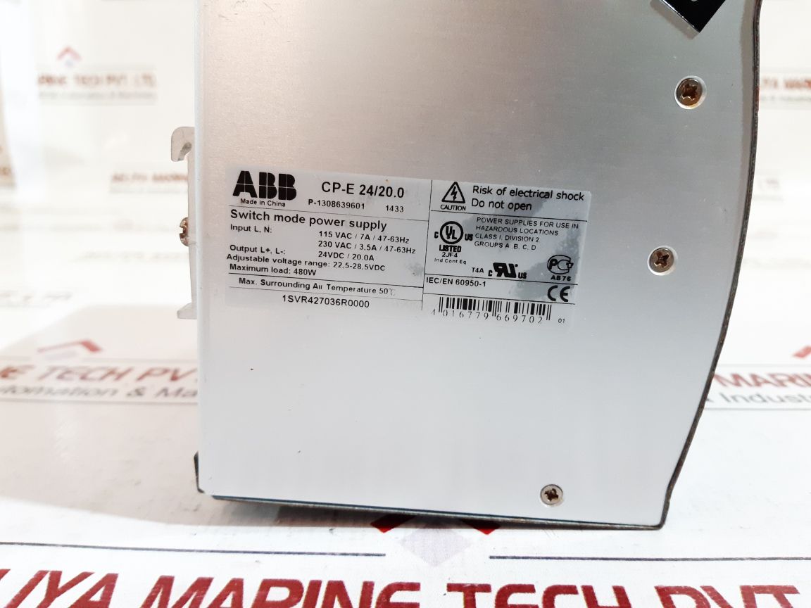 Abb Cp-e 24/20.0 Switch Mode Power Supply 1Svr427036R0000