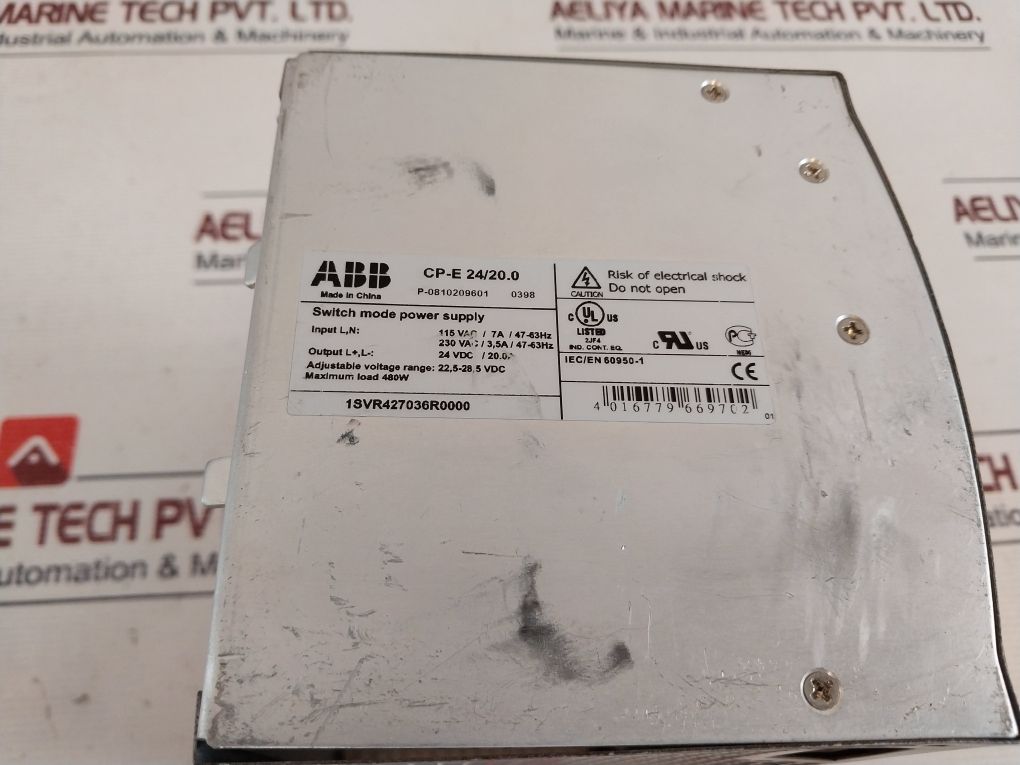 Abb Cp-e 24/20.0 Switch Mode Power Supply 24 Vdc 20.0A