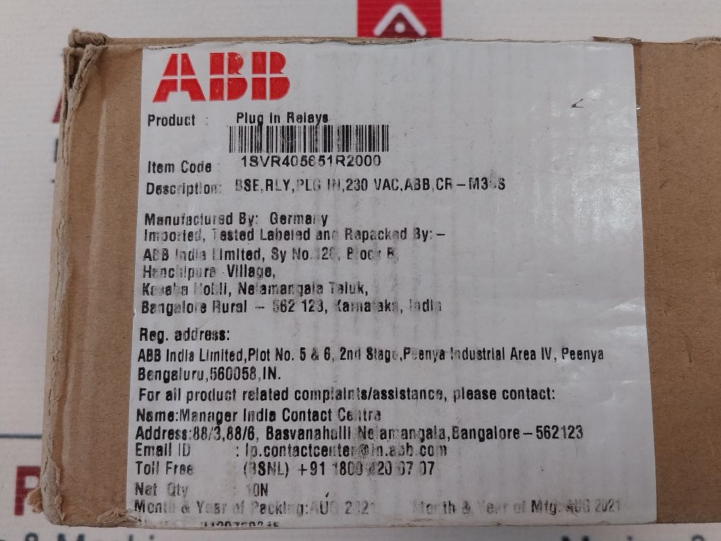 Abb Cr-m3Ss Relay Socket