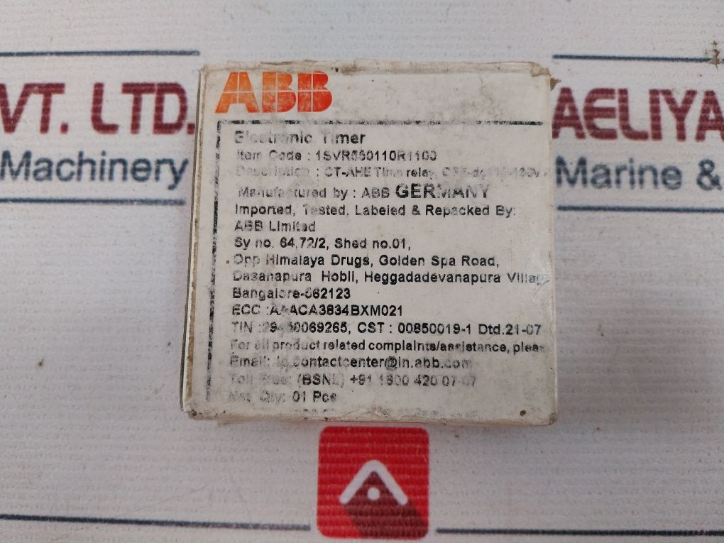 Abb Ct-ahe Off Delay Time Relay 0, 1S-10S  Ac 110-130V