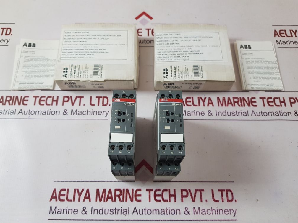 Abb Ct-ahs.22P Off-delay With Aux.Voltage Time Relay 1Svr740110R3300
