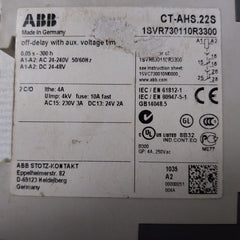Abb Ct-ahs.22S Time Relay 1Svr730110R3300