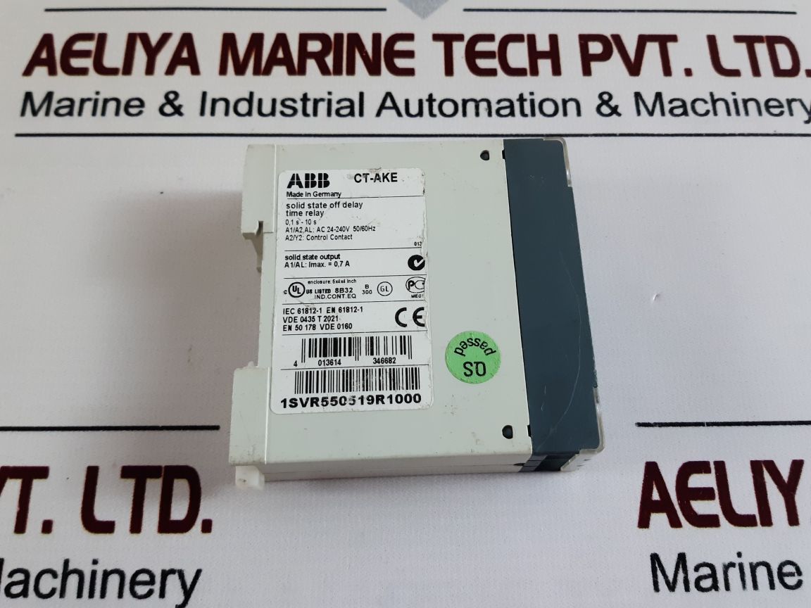 Abb Ct-ake Time Relay 1Svr550519R1000