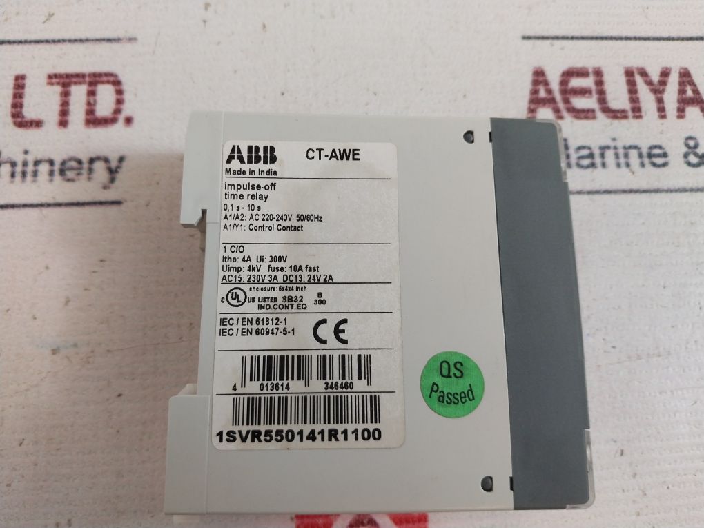 Abb Ct-awe 1Svr550141R1100 Impulse-off Time Relay 