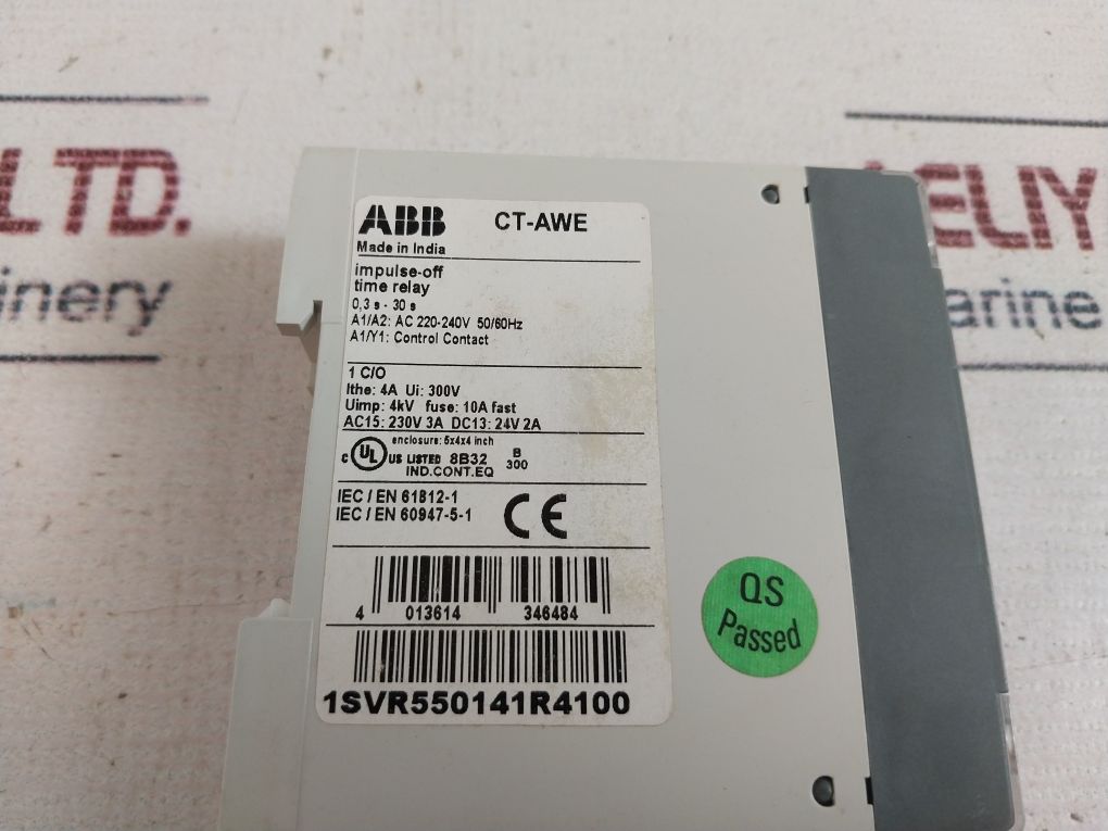 Abb Ct-awe Time Relay