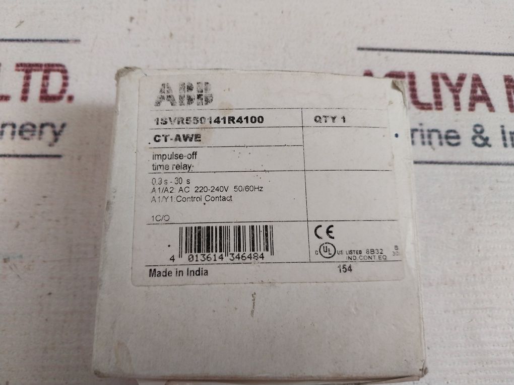 Abb Ct-awe Time Relay