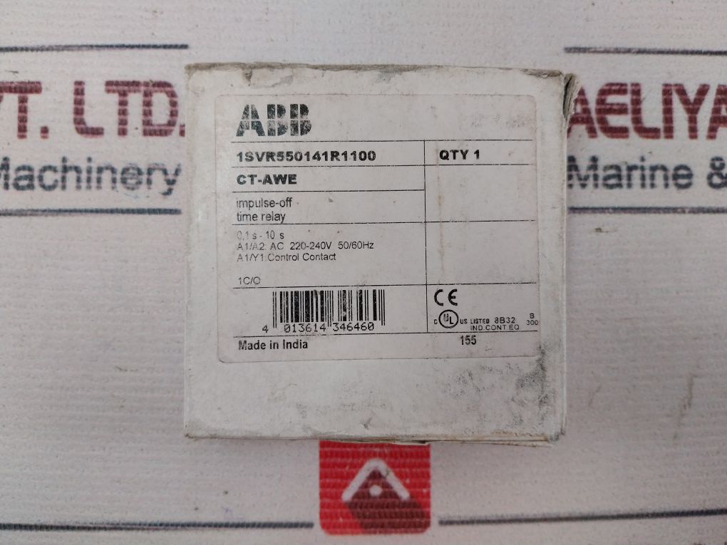 Abb Ct-awe Time Relay 220-240Vac 1Svr550141R1100