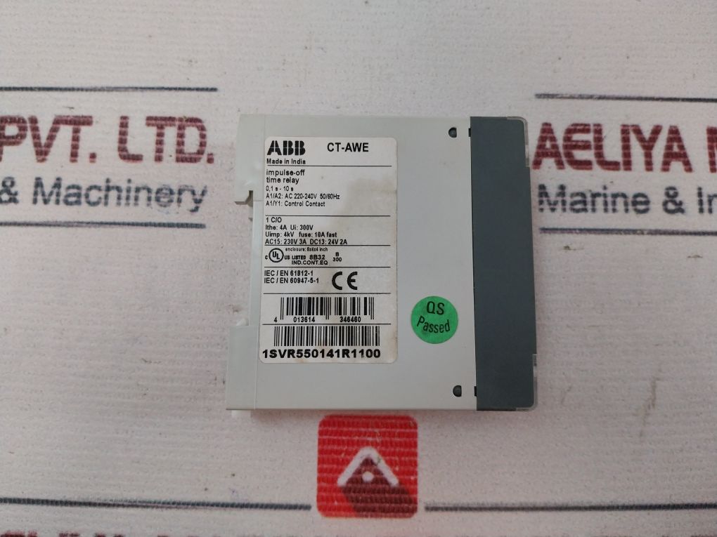 Abb Ct-awe Time Relay 220-240Vac 1Svr550141R1100