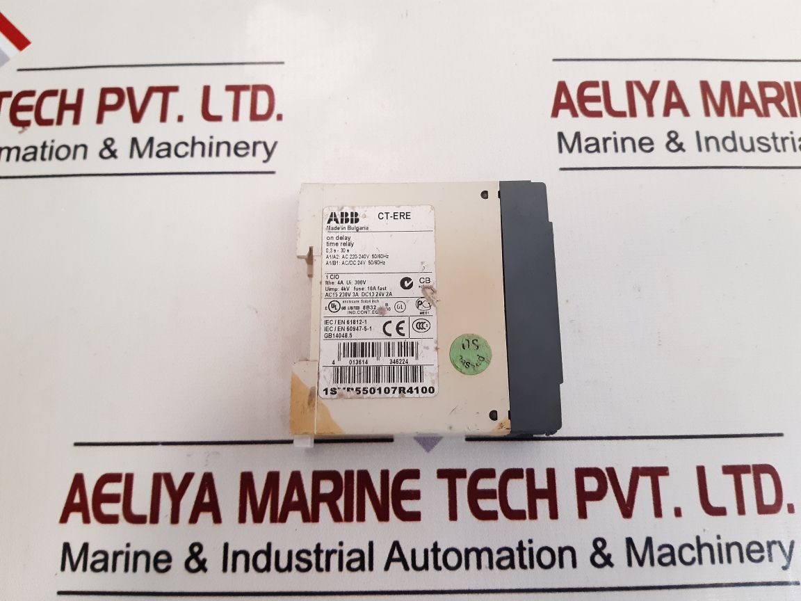 Abb Ct-ere On Delay Time Relay 1Svr550107R4100
