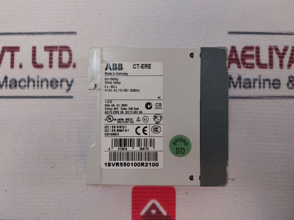 Abb Ct-ere Time Relay 1Svr550100R2100
