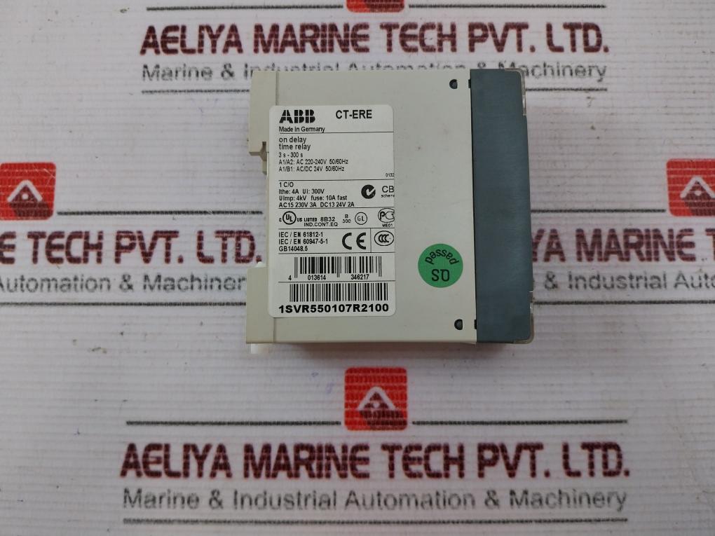 Abb Ct-ere Time Relay On-delay 3A 220-240V 50/60Hz