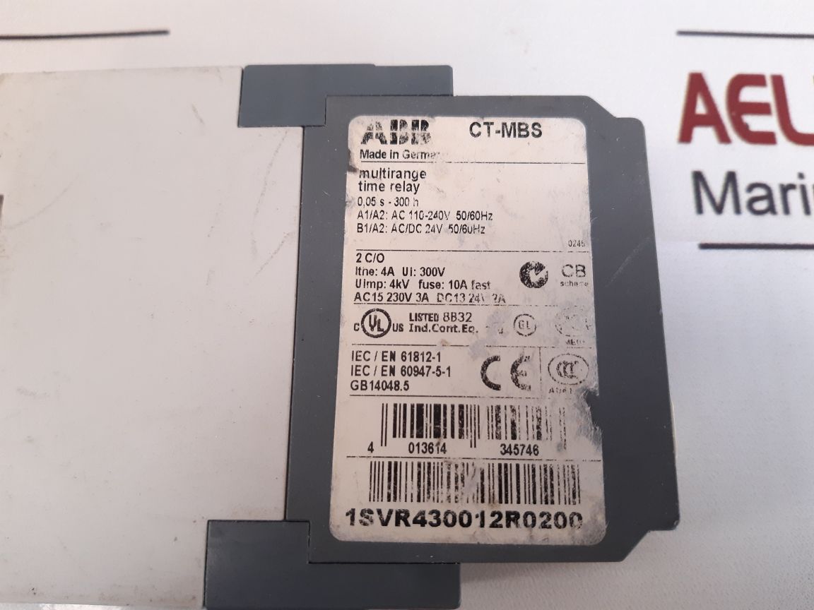 Abb Ct-mbs Multirange Time Relay 0,05 S - 300 H