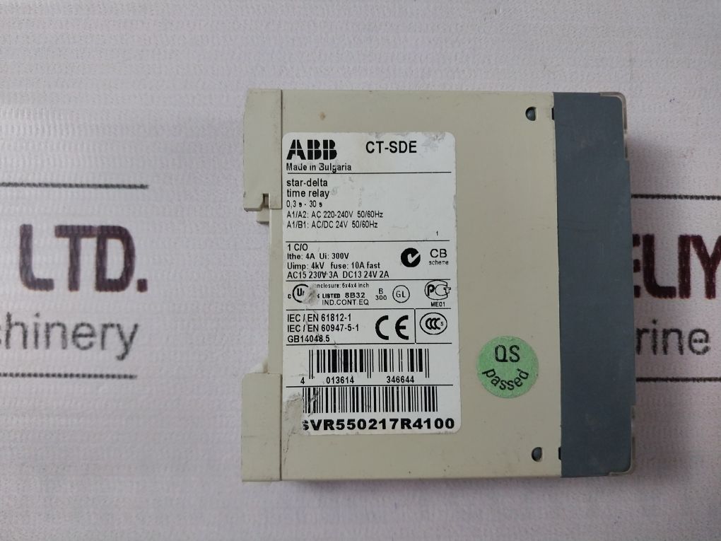 Abb Ct-sde Star Delta Time Relay