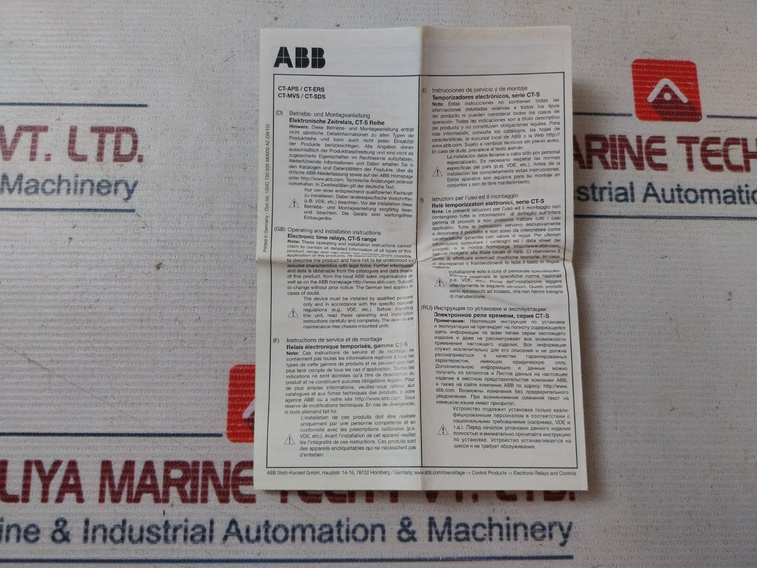 Abb Ct-sds.22S Star-delta Electronic Time Relay 1Svr730210R3300