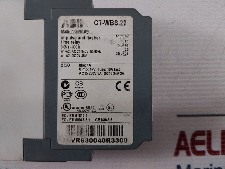 Abb Ct-wbs.22 Impulse And Flasher Time Relay 230V