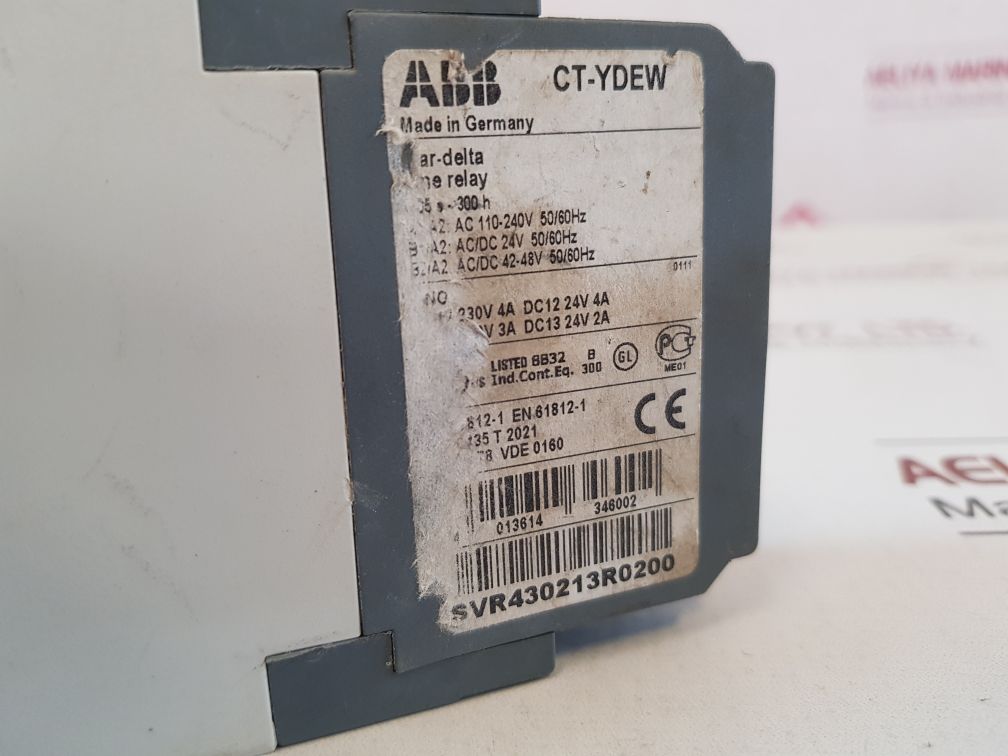 Abb Ct-ydew Time Relay