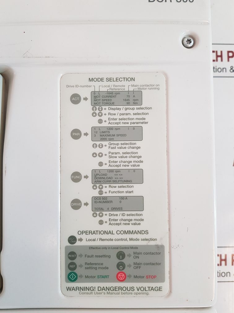 Abb dcr501b0000-00-21p0050-x000n0v00 servo drive