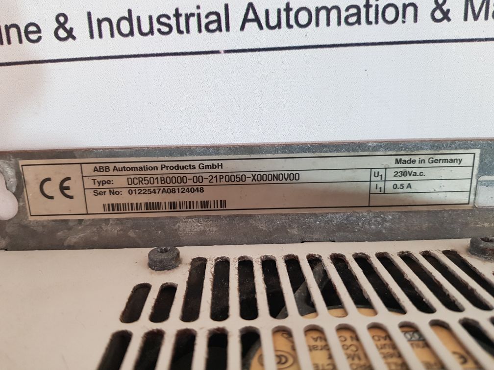 Abb Dcr 500 Thyristor Power Converter