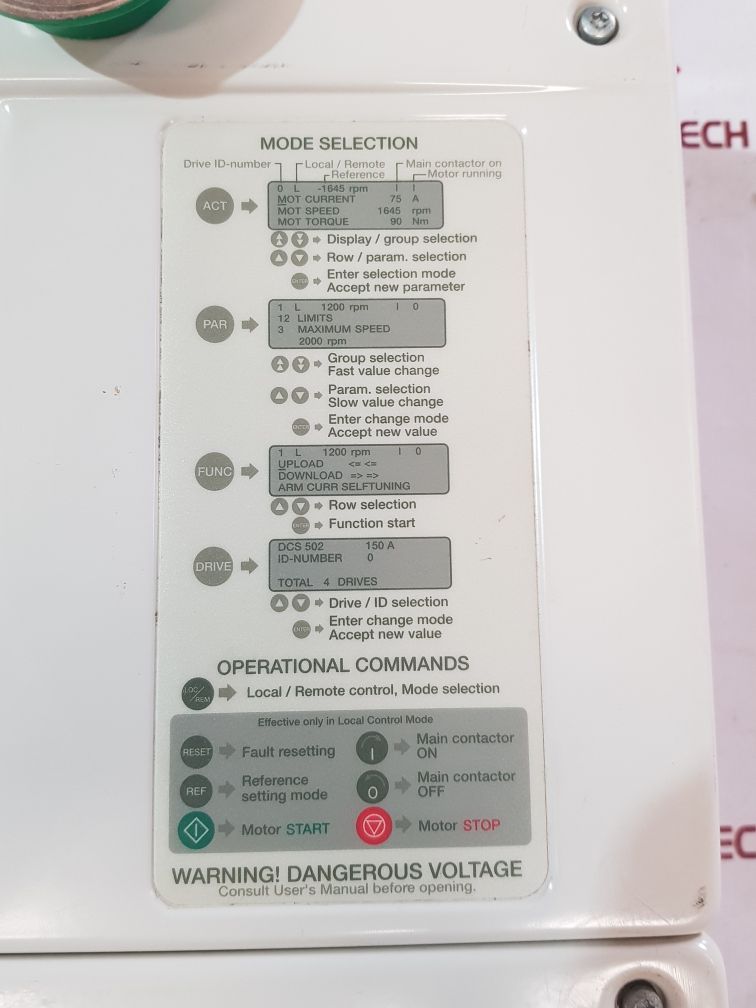 Abb Dcr 500 Servo Drive Dcr501B0000-00-21P0050-x000N0V00