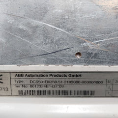 Abb Dcs501B0350-51-2102000-000000000 Thyristor Power Converter For Dc Drive