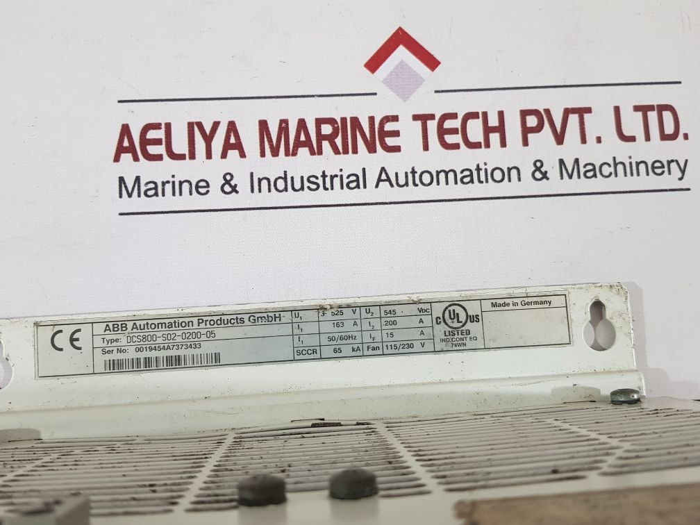 Abb Dcs800-s02-0200-05 Ac/Dc Drive Dcs-s02