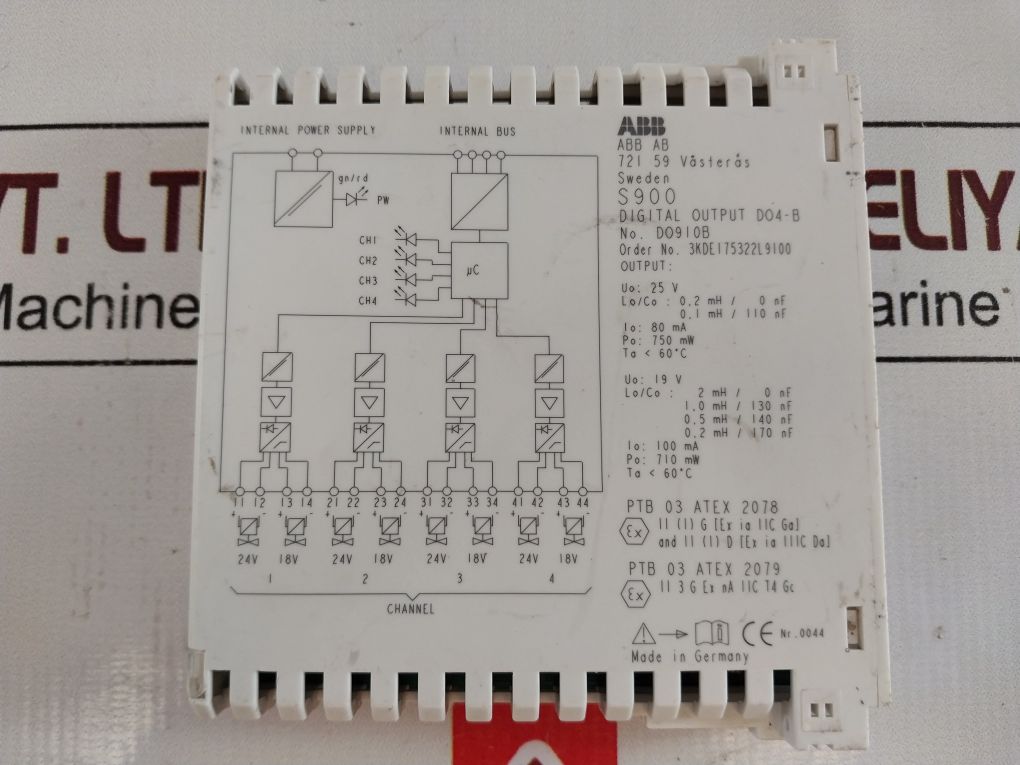 Abb Do4-b Digital Output Module Do910B
