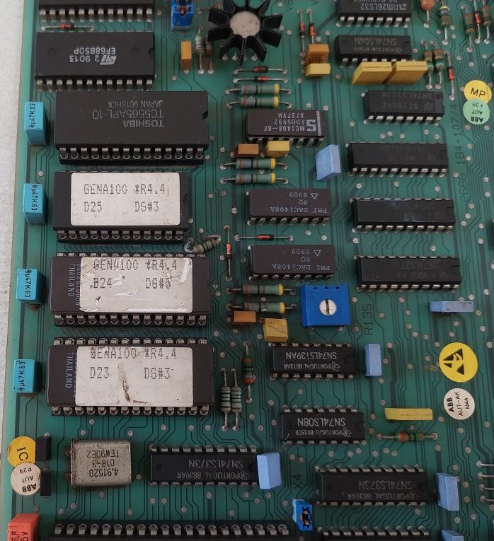 Abb Dsdc 150 Pc Board Terminal Board Start/Stop Switch 2668 184-107/4