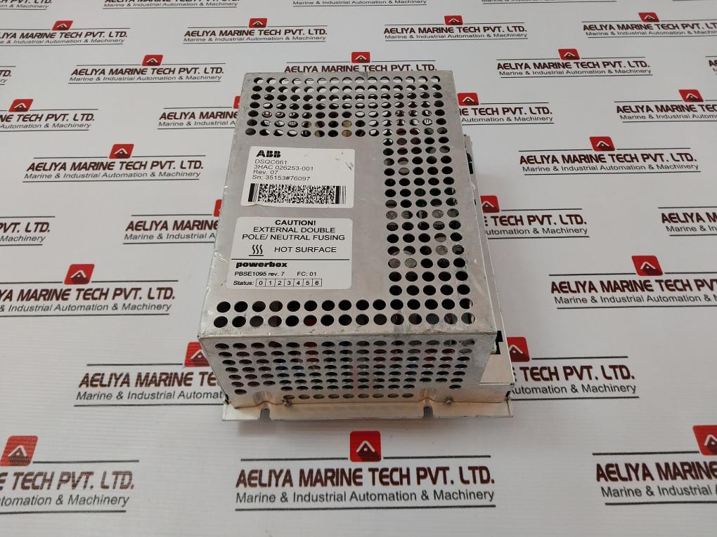 Abb Dsqc661 Power Supply 230Vac, 50-60Hz, 10A