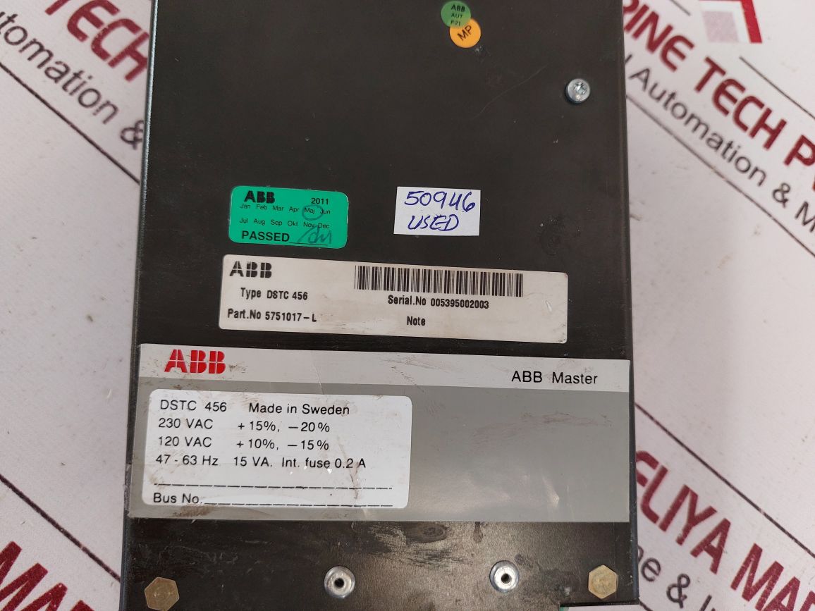 Abb Dstc 456 Muliplexer Unit 5751017-l Free Shipping By Express
