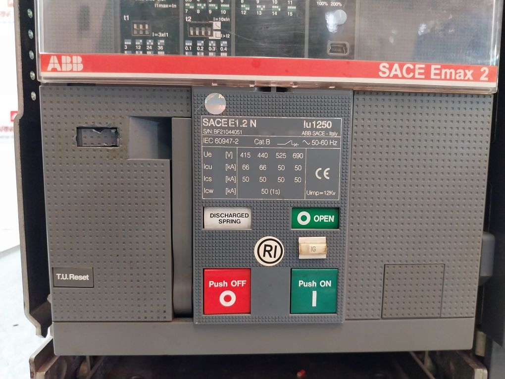 Abb Sace Emax 2 E1.2N Ekip Dip Circuit Breaker 1250A 12Kv 50-60Hz ...