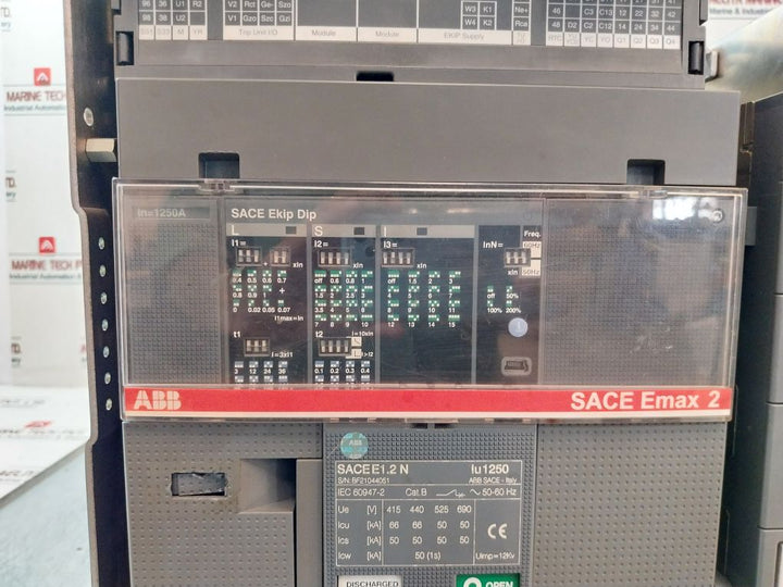 Abb E1.2N Sace Ekip Dip Circuit Breaker 1250A 12Kv 50-60Hz