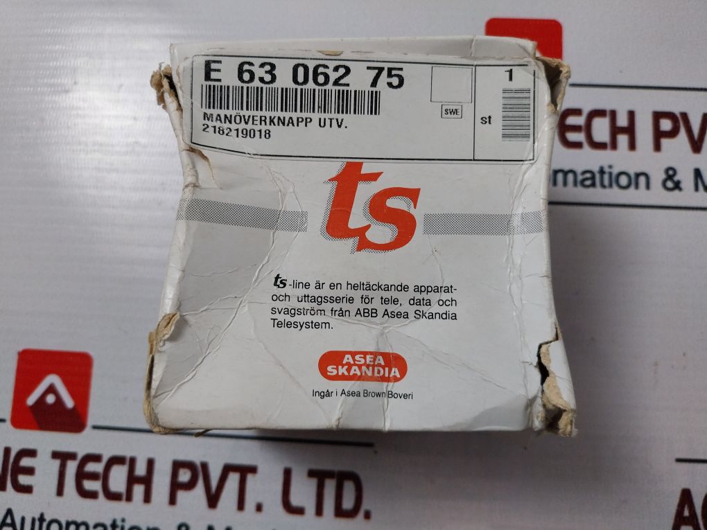 Abb E 63 062 75 Door Release Pushbutton W/O Text