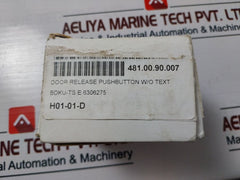 Abb E 63 062 75 Door Release Pushbutton W/O Text