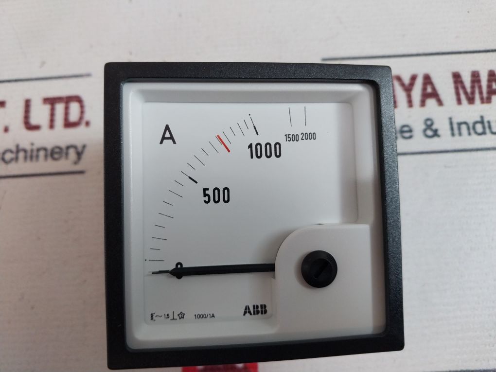 Abb Eq72 Ammeter 1000/1A Red Mark 760A