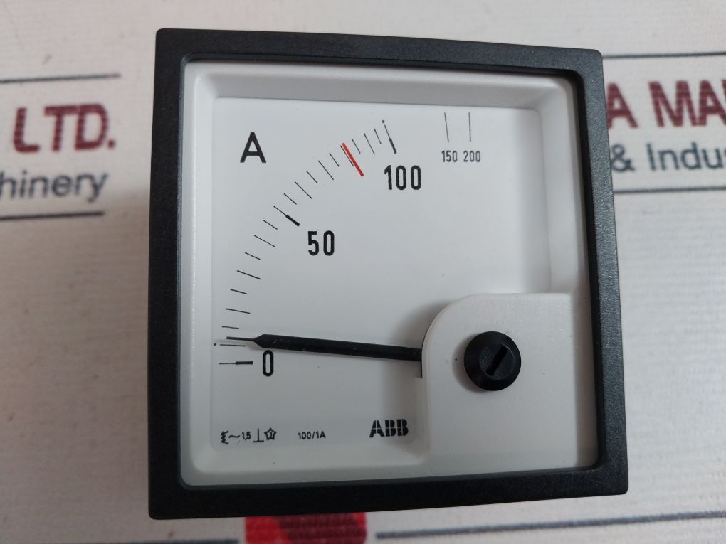 Abb Eq72 Ammeter 100/1A Red Mark 81A
