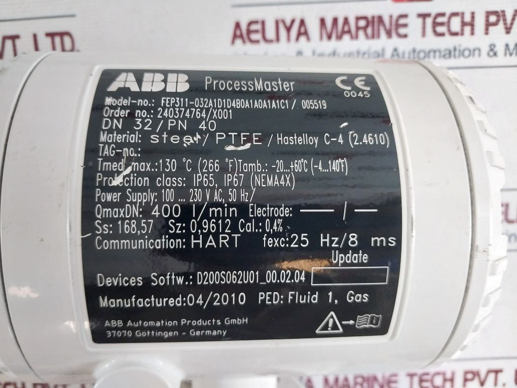 Abb Fep311-032A1D1D4B0A1A0A1A1C1/ 005519 Electromagnetic Flowmeter