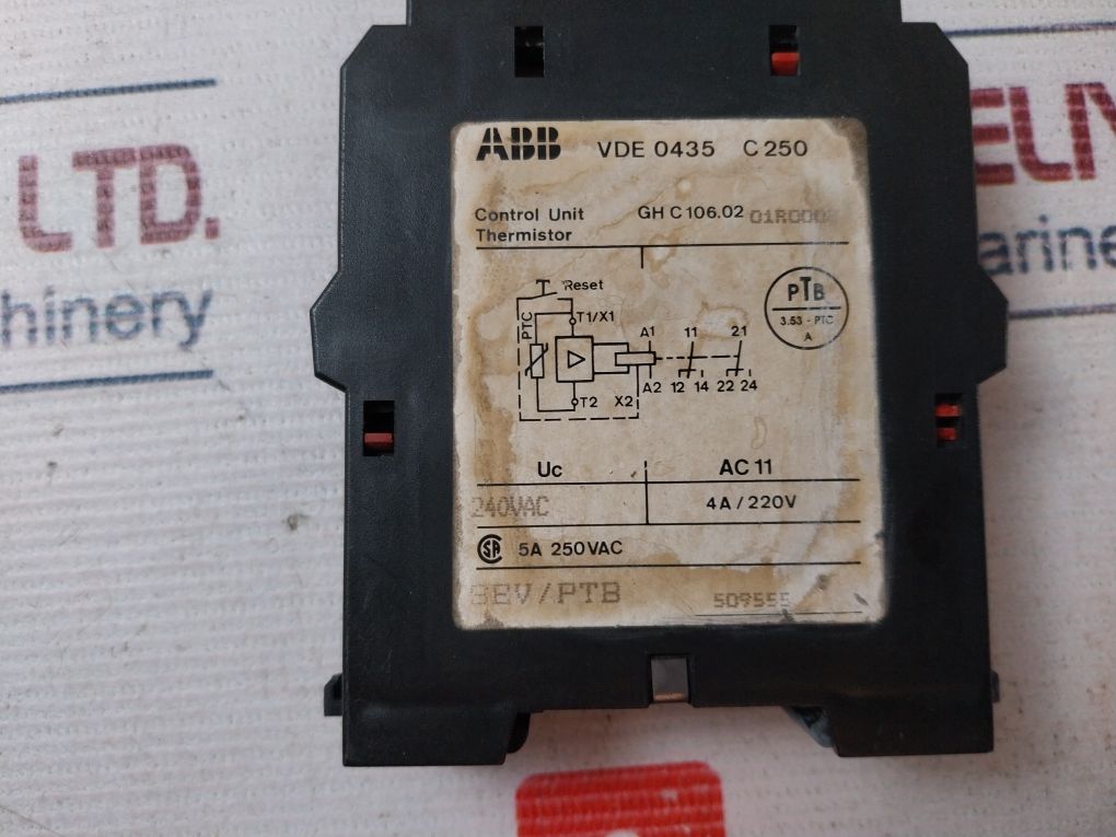 Abb Gh C 106.02 Control Unit Thermistor 240Vac