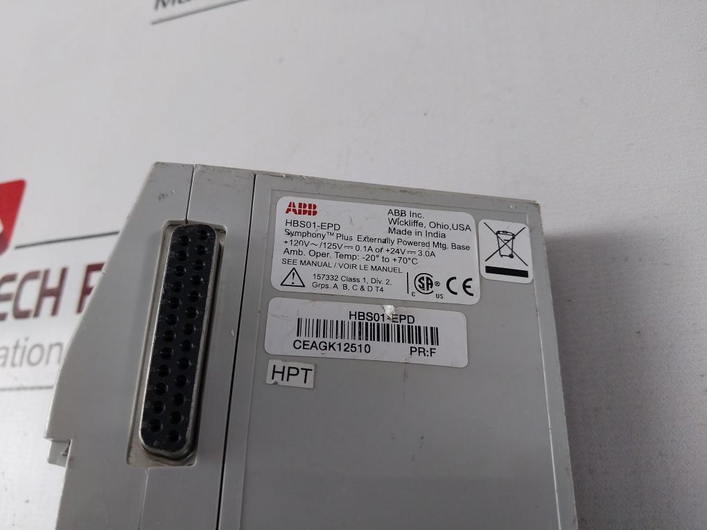 Abb Hbs01-epd Base Module Termination Unit