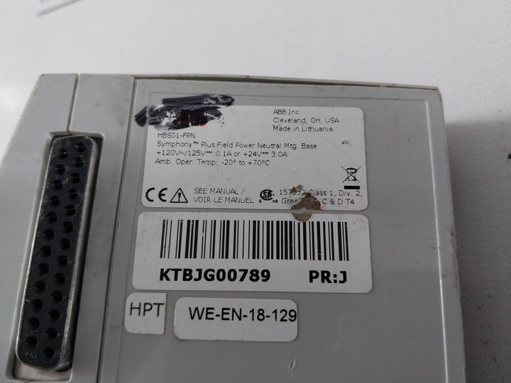 Abb Hbs01-fpn Horizontal Module Mount Base