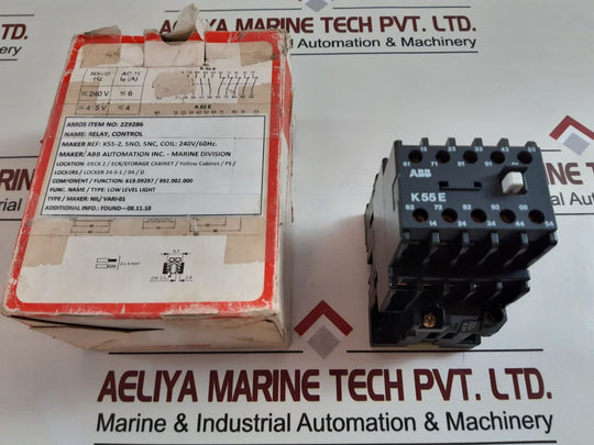 Abb k55e relay contactor