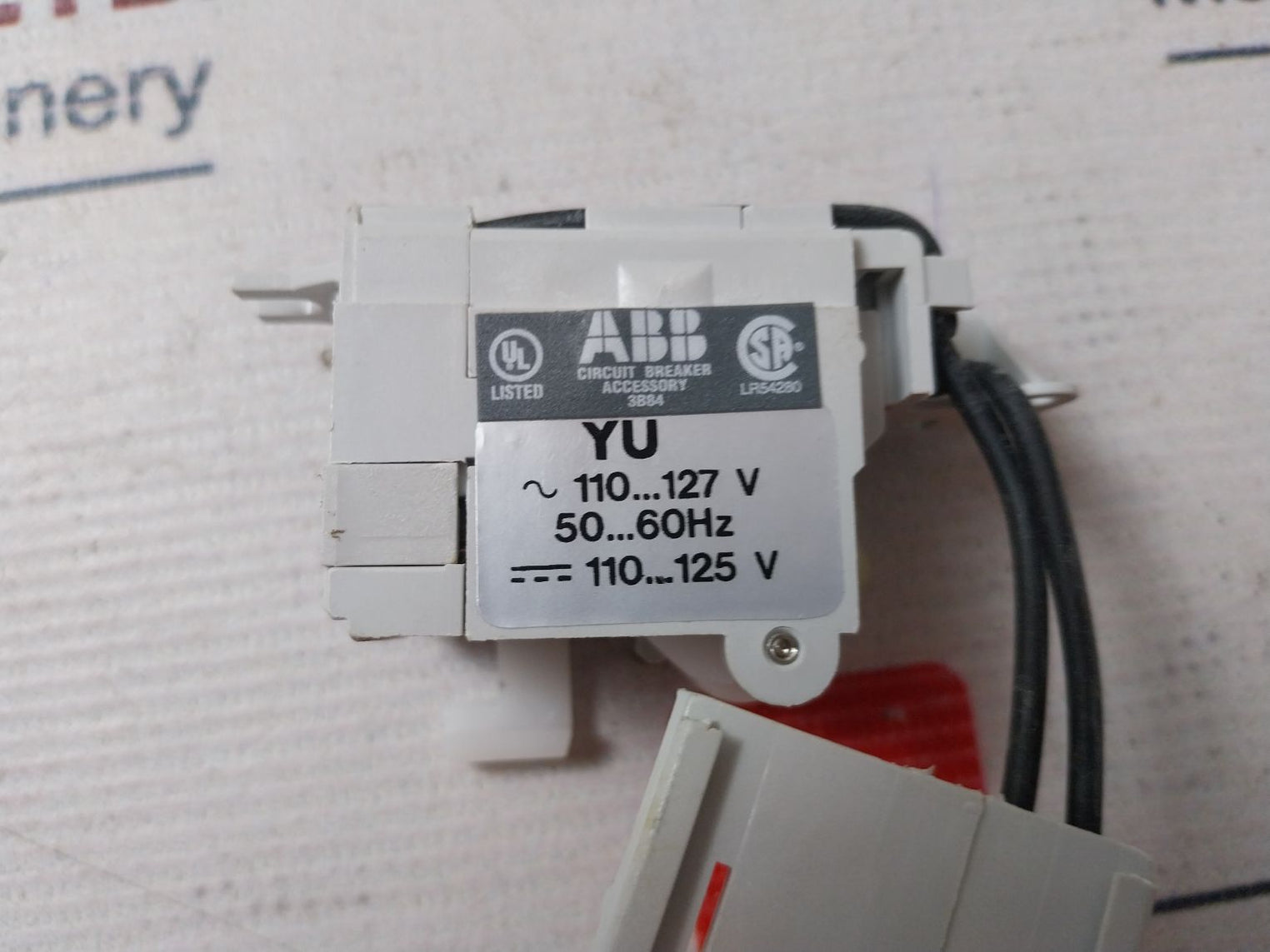 Abb Kt5U4 Wired Undervoltage Release Circuit Breaker Accessory Kit